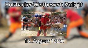 Ankündigung Holzhackerbewerb in Karlstift