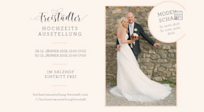 Ankündigung Hochzeitsausstellung