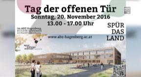 Ankündigung Ausbildungszentraum Hagenberg, Tag der offenen Tür, 20.11.2016, 13 - 17 Uhr