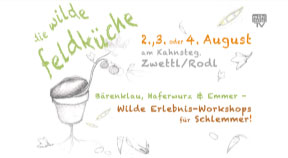 Ankündigung Kochkurs Wilde Feldküche am 2., 3. oder 4. August