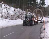 Kunstwerk auf Kreisverkehr Altenfelden