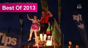 Flying Dirndl in Nebelberg