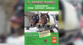 Ankündigung Josefimarkt in Königswiesen