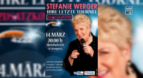 Ankündigung Stefanie Werger mit Kartenverlosung