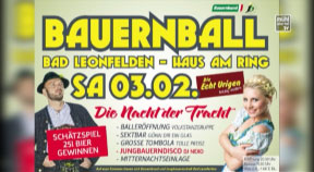 Ankündigung Bauernball in Bad Leonfelden 2018