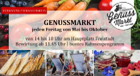 Ankündigung Eröffnung Genussmarkt