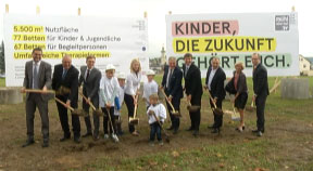 Spatenstich Kinderreha in Rohrbach-Berg
