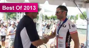 Zieleinfahrt von Franz Wintersberger beim Race across America