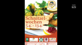Ankündigung Schnitzelwochen im GH Blumauer in Rainbach