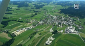 Overflight for overview in Hirschbach