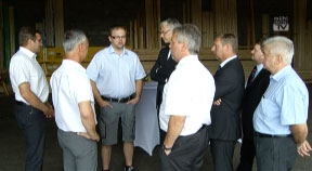 Bezirkstag von Wirtschaftslandesrat Strugl und WB-Dir. Greil in Rohrbach