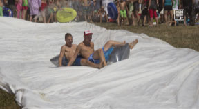 1. Silo Water Sliding Event der JVP Oberneukirchen-Waxenberg-Traberg