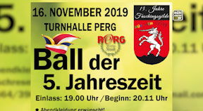 Ankündigung Faschingsball „Ball der 5. Jahreszeit“