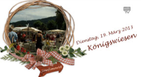 Ankündigung Josefimarkt in Königswiesen