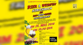 Ankündigung Bierfest in Hirschbach