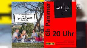 Ankündigung Kabarett „Oh mei, Du Österreich“ u. Konzert LÁLÁ im GH Pammer