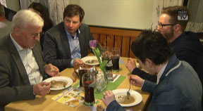 Fastensuppenessen beim Kräuterwirt Dunzinger in Hirschbach