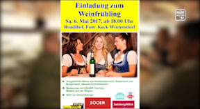 Ankündigung Weinfrühling in Ottenschlag