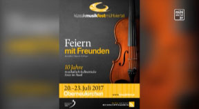 Ankündigung Klassik Musikfest Mühlviertel im Schnopfhagenstadel in Oberneukirchen