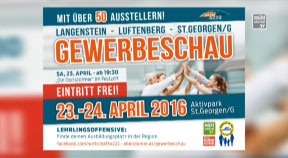 Ankündigung Gewerbeschau in St. Georgen an der Gusen