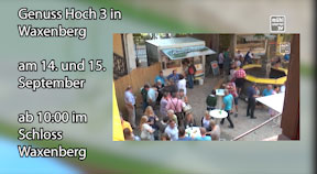 Ankündigung Genuss Hoch 3 in Waxenberg