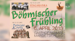 Ankündigung: Böhmischer Frühling im Gasthaus Pammer in Mardetschlag