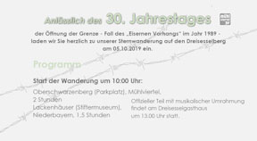 Ankündigung Sternwanderung auf den Dreisesselberg