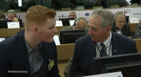 Mit Viktor Sigl in Brüssel