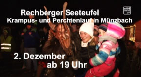 Ankündigung Perchtenlauf in Münzbach am 2.12.2107