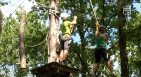 Kletterpark Kaolinum in Allerheiligen