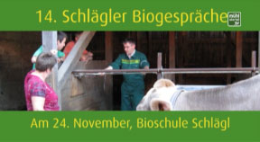 Ankündigung Biogespräch in der Bioschule Schlägl