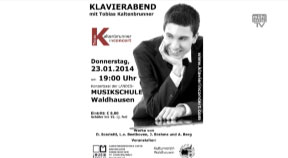 Klavierabend mit Tobias Kaltenbrunner in Waldhausen