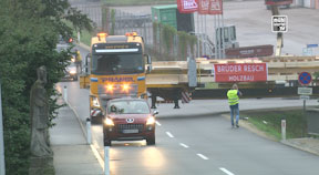Sondertransport Brüder Resch - Panoramabrücke