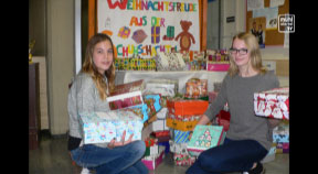Weihnachtspackerlaktion der Musikmittelschule Freistadt