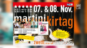 Ankündigung Martini-Kirtag in Zwettl an der Rodl