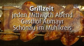 Ankündigung Grillabende im Gasthaus Aumayr