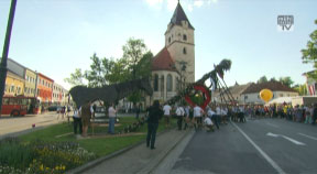 Maibaumaufstellen in Perg 2014