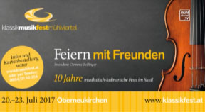 Ankündigung: Klassik Musikfest Mühlviertel im Schnopfhagenstadel in Oberneukirchen
