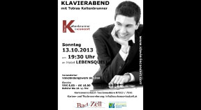 Ankündigung Klavierkonzert Tobias Kaltenbrunner in Bad Zell