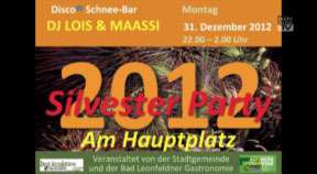 Ankündigung Silvesterparty Bad Leonfelden 2012