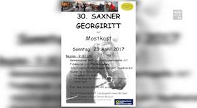 Ankündigung: Georgiritt in Saxen