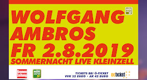 Ankündigung Wolfgang Ambros in Kleinzell