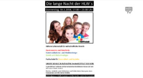 Ankündigung Lange Nacht der HLWs in Freistadt am Do, 16.1.2014