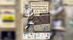 Ankündigung Ritterfest auf der Burg Reichenau