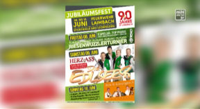 Ankündigung Jubiläumsfest 90 Jahre FF Laimbach