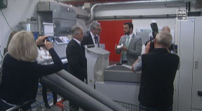Betriebsbesuch bei Röchling Leripa Papertech mit LR Strugl