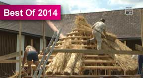 Strohdachdecken in Kaltenberg