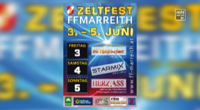 Ankündigung Zeltfest der FF Marreith, St. Oswald bei Freistadt am 3.5.2016