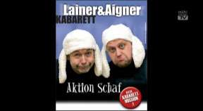 Ankündigung Kabarett „Aktion Schaf“ mit Günther Lainer und Ernst Aigner