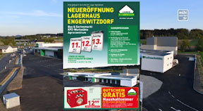 Ankündigung Eröffnung Lagerhaus in Engerwitzdorf